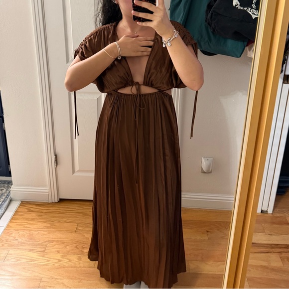 Zara Dresses & Skirts - Zara Chocolate Brown Maxi Dress
